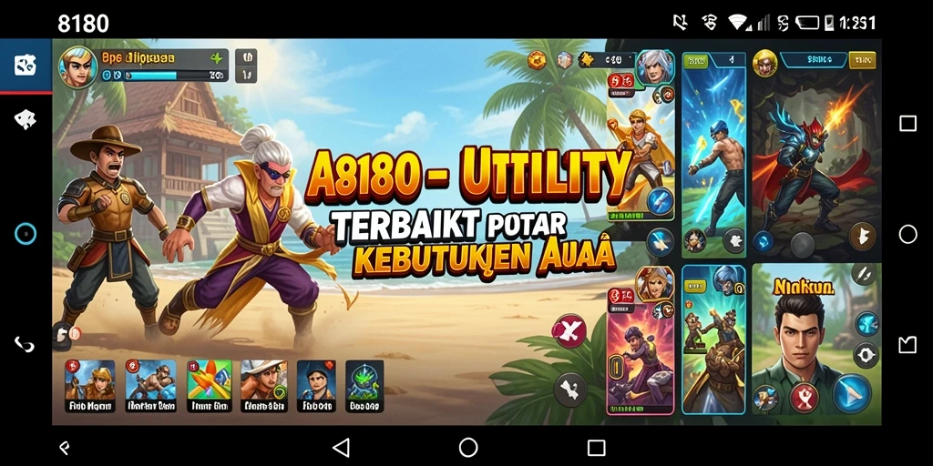 Screenshot utama 8180 menampilkan antarmuka pengguna yang sederhana dan fungsional.