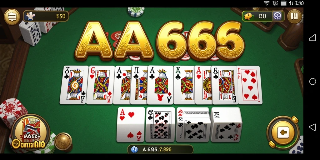 Screenshot gameplay AA666 menunjukkan aksi Domino yang seru dan menyenangkan.