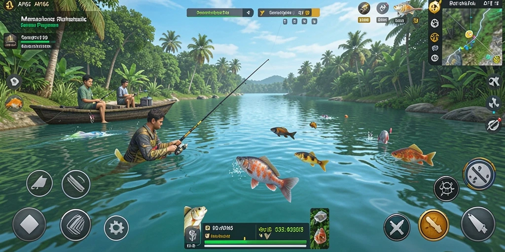 Tangkapan ikan yang besar dan berwarna-warni dalam API66.