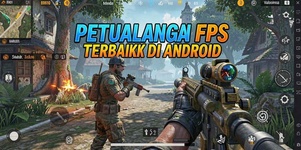 Tangkapan layar menunjukkan aksi seru gameplay FPS di BARU01.