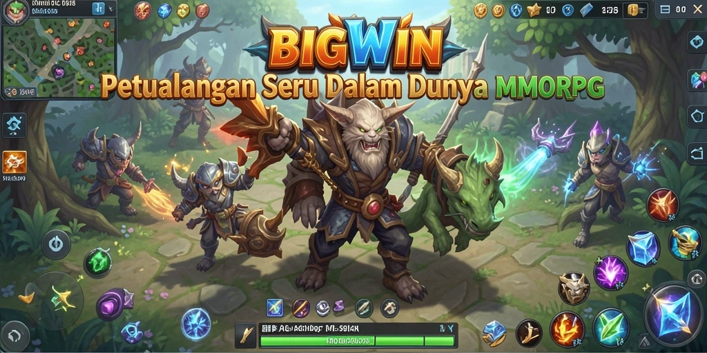 Tangkapan layar menunjukkan aksi seru dalam permainan MMORPG BIGWIN.