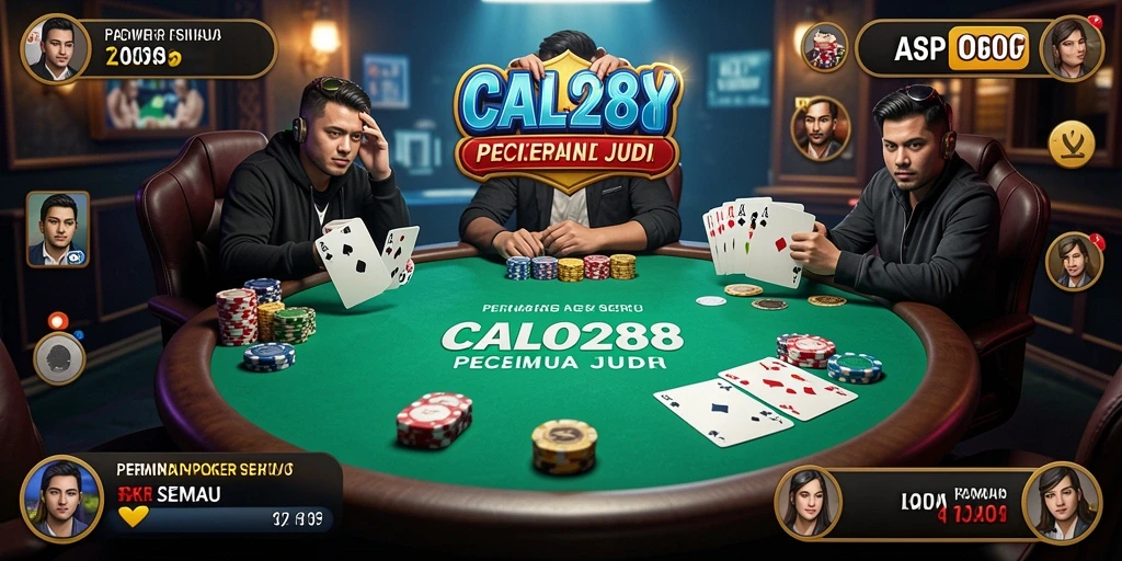 Tampilan gameplay seru dalam CALO288 saat bermain poker.