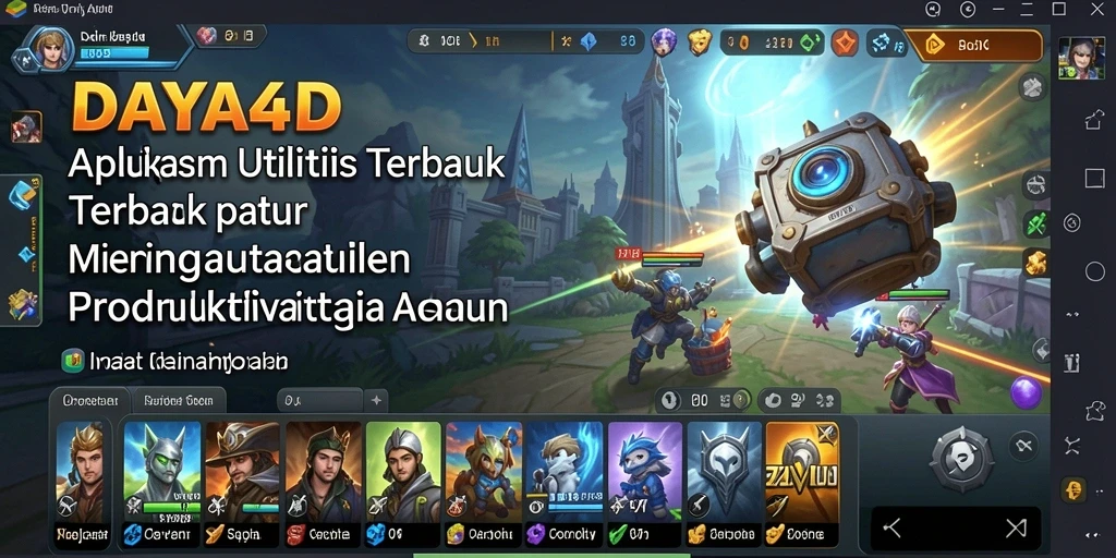 Screenshot utama aplikasi DAYA4D menampilkan antarmuka yang bersih dan fungsional.