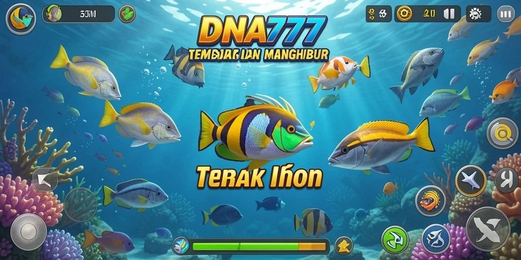 Tampilan gameplay menembak ikan yang seru dan mengasyikkan.