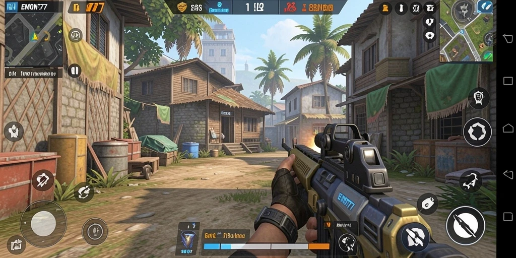 Gameplay seru EMON777 dengan aksi tembak-menembak yang mendebarkan.