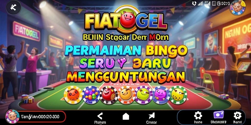 Menampilkan gameplay seru Bingo dalam aplikasi FIATOGEL.