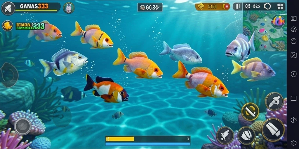 Tangkapan layar menampilkan gameplay seru dari GANAS33.