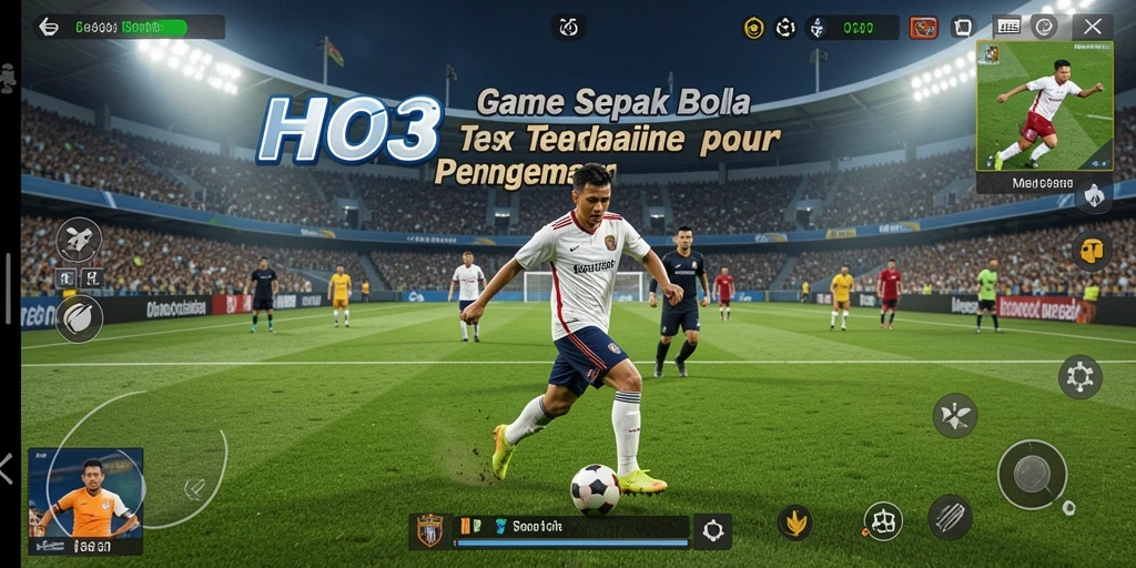 Gameplay sepak bola HO3 yang menakjubkan dan realistis.