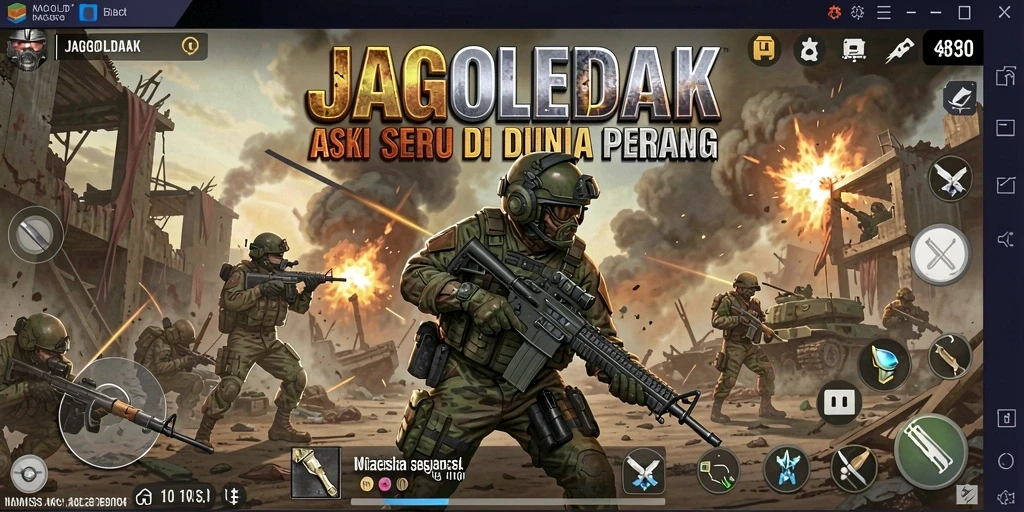 Tampilan aksi seru dalam JAGOLEDAK yang membuat adrenalin meningkat.
