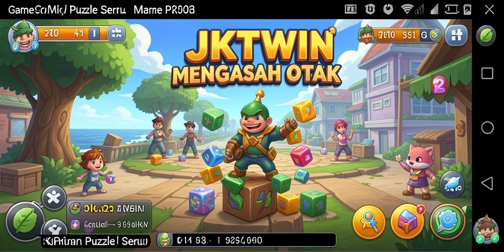 Tampilan gameplay JKTWIN yang menarik dan penuh tantangan puzzle.
