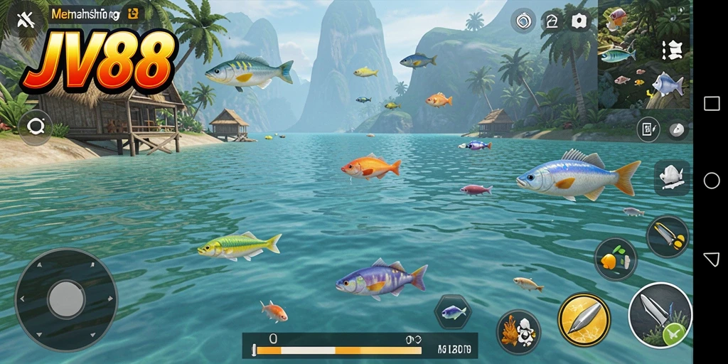 Tampilan gameplay JV88 dengan pengalaman memancing yang menakjubkan.