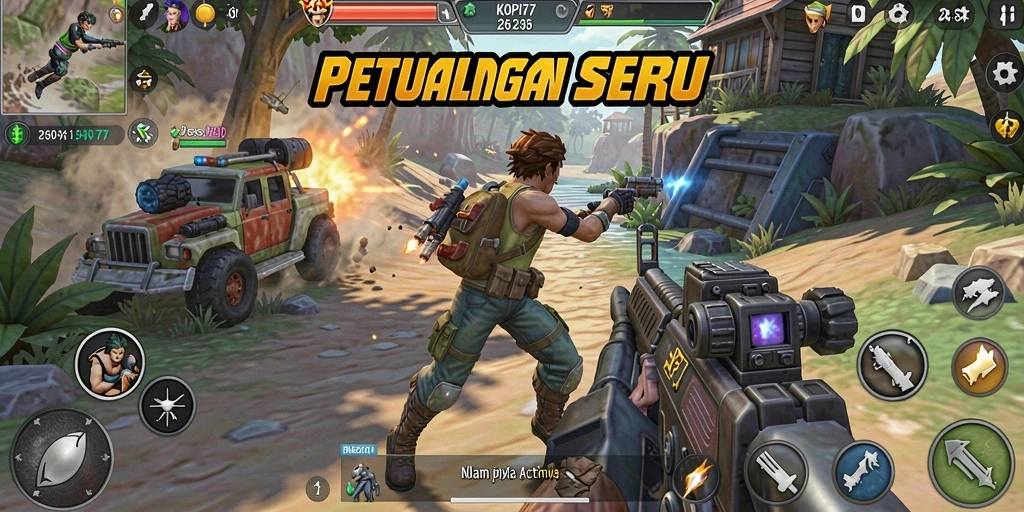 Tampilan gameplay seru dari KOPI77 dengan aksi mendebarkan.