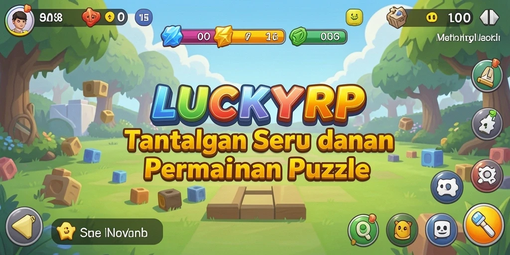 Screenshot gameplay LUCKYRP menunjukkan teka-teki yang menarik dan seru.