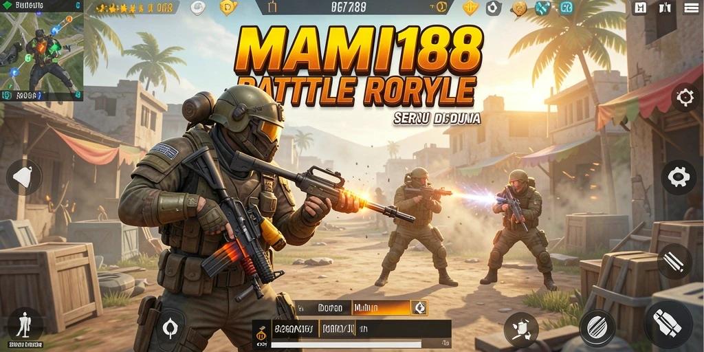 Tampilan seru gameplay Battle Royale MAMI188 dengan aksi yang mendebarkan.