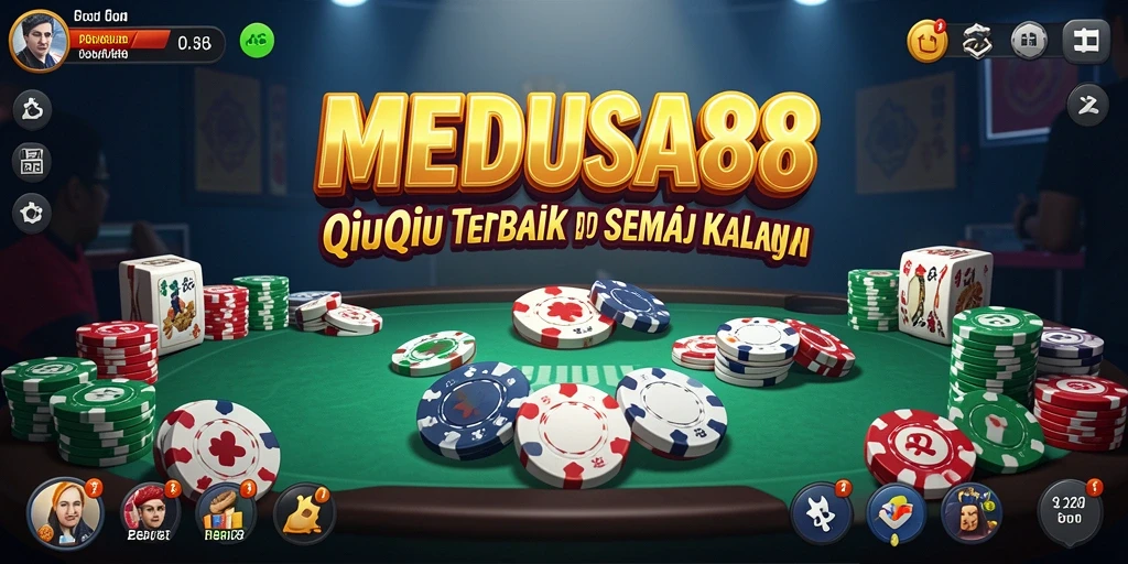 Tampilan gameplay QiuQiu yang seru dan kompetitif dalam MEDUSA88.