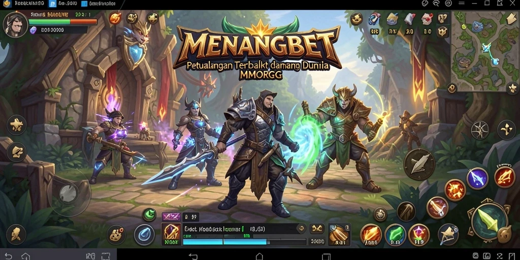 Tampilan menakjubkan dari gameplay MMORPG di MENANGBET.