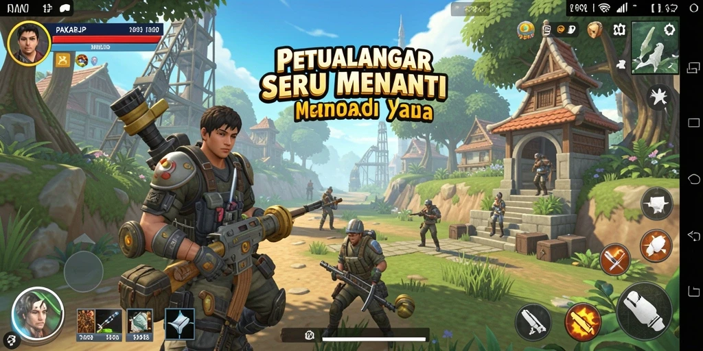 Tangkapan layar PAKARJP menampilkan aksi seru dalam petualangan.