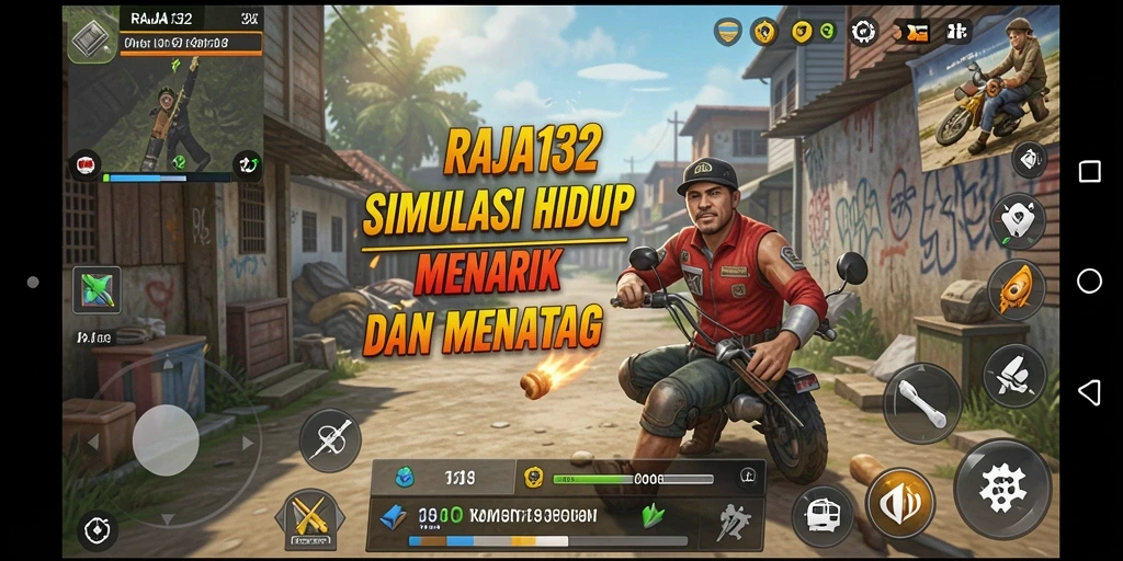 Tampilan gameplay menarik dari RAJA132 yang menunjukkan simulasi kehidupan.
