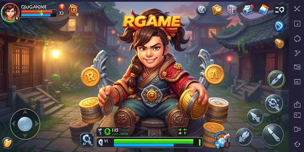Screenshot menampilkan momen seru dalam permainan QiuQiu.