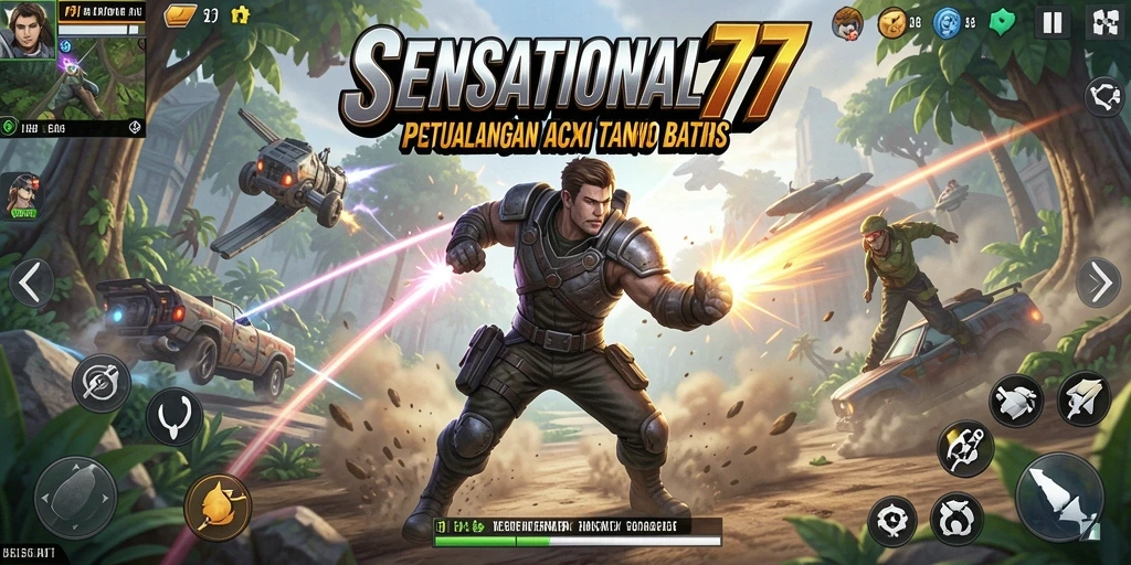 Tampilan gameplay mendebarkan dari SENSATIONAL77.